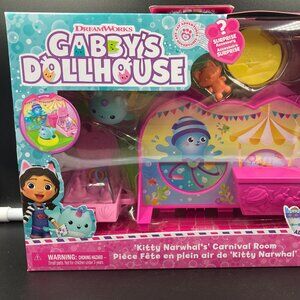 Gabby's Dollhouse Cat Adventures KITTY NARWHAL'S CARNIVAL ROOM Playset